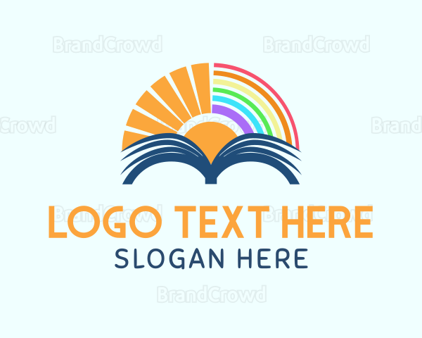 Sunrise Book Rainbow Logo