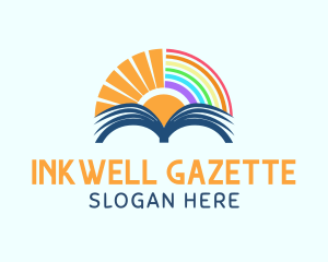 Publication - Sunrise Book Rainbow logo design