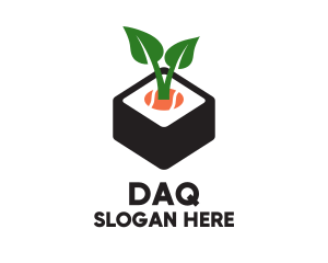 Asian - Sushi Leaf Plant logo design