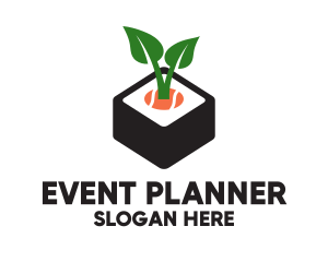 Culinary - Sushi Leaf Plant logo design