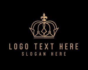 Pageant - Gold Crown Monarch logo design