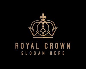 Gold Crown Monarch logo design