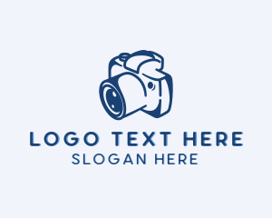Vlogger - Camera Photographer DSLR logo design