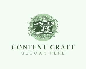 Floral Camera Studio logo design