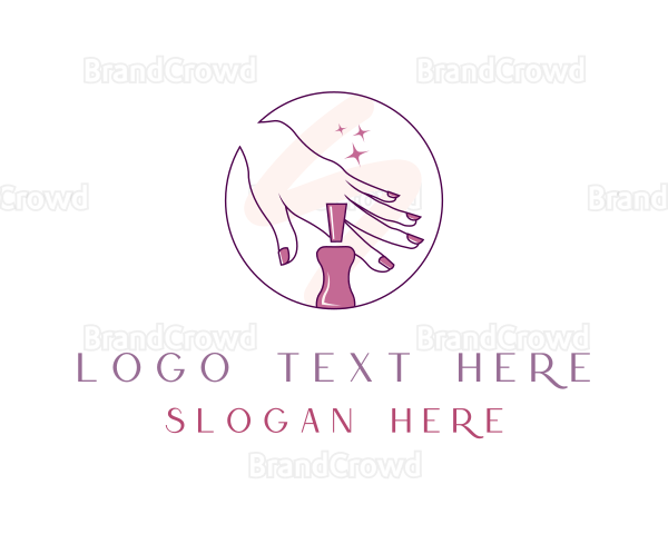 Aesthetic Nail Polish Logo