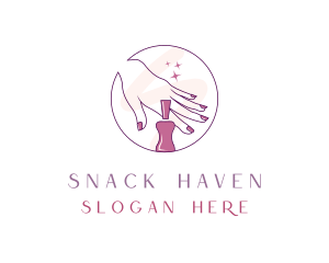 Aesthetic Nail Polish logo design