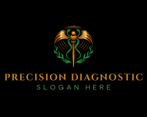 Diagnostic - Premium Caduceus Healthcare logo design