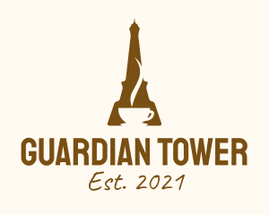 Brown Tower Cafe  logo design