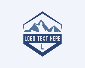 Shield - Mountaineer Hiking Summit logo design