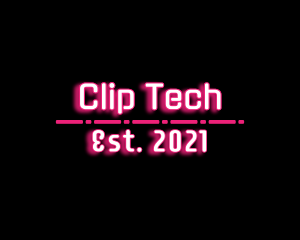 Cyber Neon Tech logo design