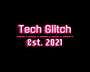 Cyber Neon Tech logo design