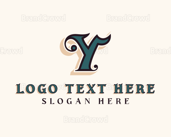 Boutique Fashion Brand Letter Y Logo