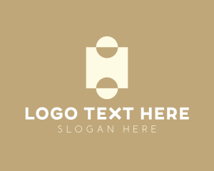 Letter H - Unique Geometric Media logo design