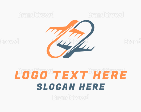 Airplane Transport Loop Logo