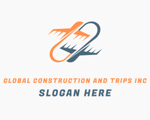 Travel - Airplane Transport Loop logo design