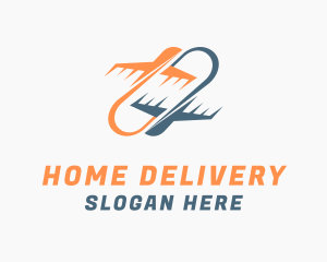 Airplane Transport Loop logo design