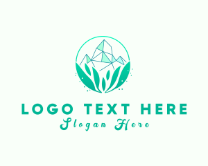 Gem - Natural Crystal Stone logo design