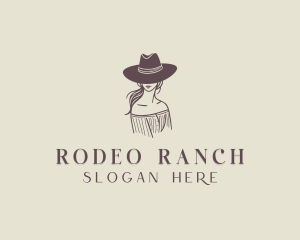 Cowgirl - Cowgirl Texas Saloon logo design