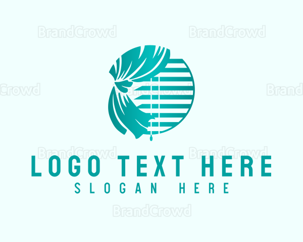 Window Curtain Blinds Logo