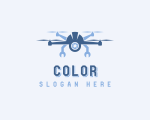 Rotorcraft - Drone Construction Surveillance logo design