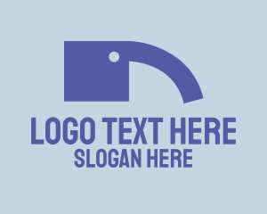 Comma - Elephant Quote logo design