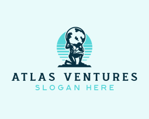 Strong Atlas Fitness logo design