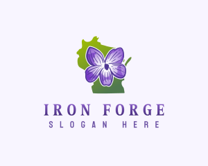 Wisconsin Flower Herb Logo