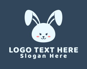 Cute Bunny Toy Logo