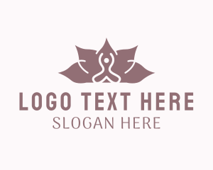 Regimen - Feminine Yoga Lotus Spa logo design