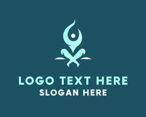 Yogi - Wellness Fitness Yoga logo design