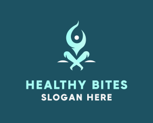 Wellness Fitness Yoga logo design