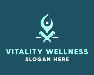 Wellness Fitness Yoga logo design