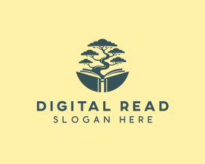 Ebook - Tree Educational Book logo design