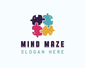 Puzzle - Jigsaw Puzzle Star logo design