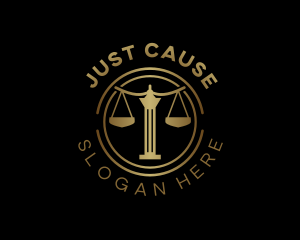 Justice Scale Law logo design