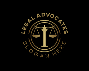 Justice Scale Law logo design