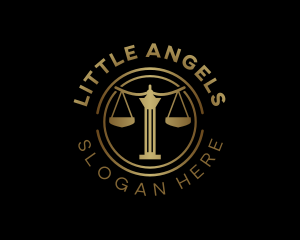 Judiciary - Justice Scale Law logo design