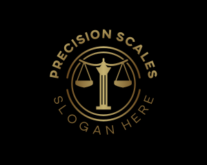 Justice Scale Law logo design