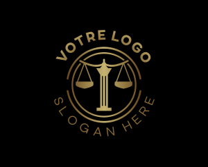 Scales Of Justice - Justice Scale Law logo design