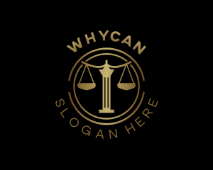 Legal Advice - Justice Scale Law logo design
