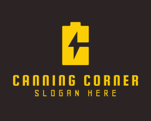 Lightning Battery Charge logo design