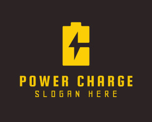 Charging - Lightning Battery Charge logo design