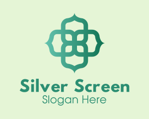 Shamrock - Green Minimalist Radial Clover logo design