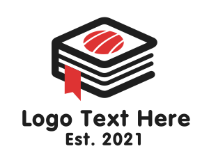 Sashimi - Sushi Book Recipe logo design