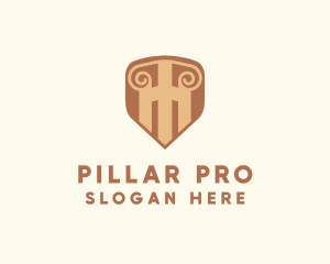 Pillar Shield Business logo design