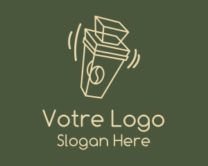 Outline - Monoline Coffee Shaker logo design