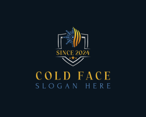 Cold Heating Fire logo design