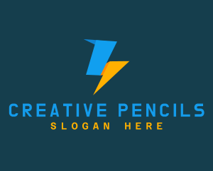  Power Lightning Bolt logo design