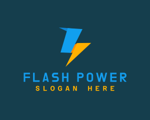  Power Lightning Bolt logo design