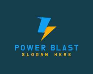  Power Lightning Bolt logo design